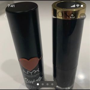 Revlon and NYX lipsticks. New